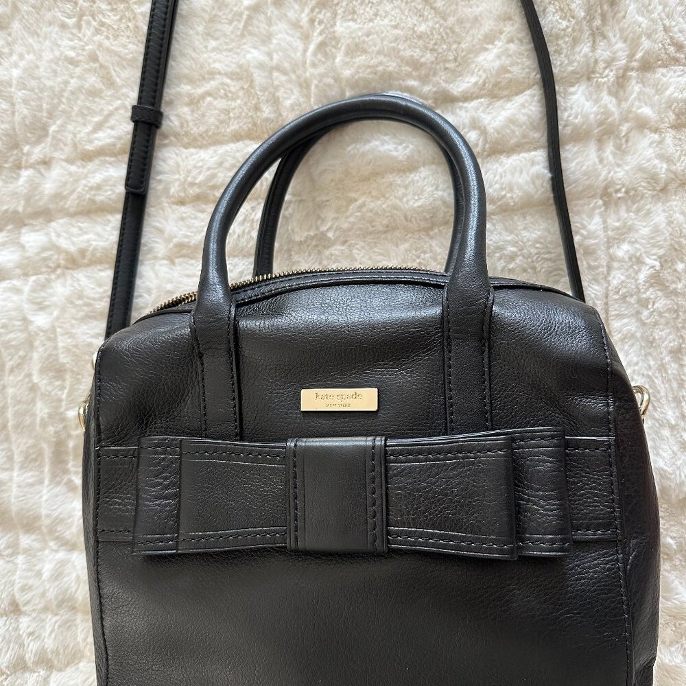 Kate Spade Black Bow Medium Satchel